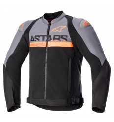 Chaqueta Alpinestars Smx Air Gris Oscuro Negro Naranja Fluor |3306523-914|