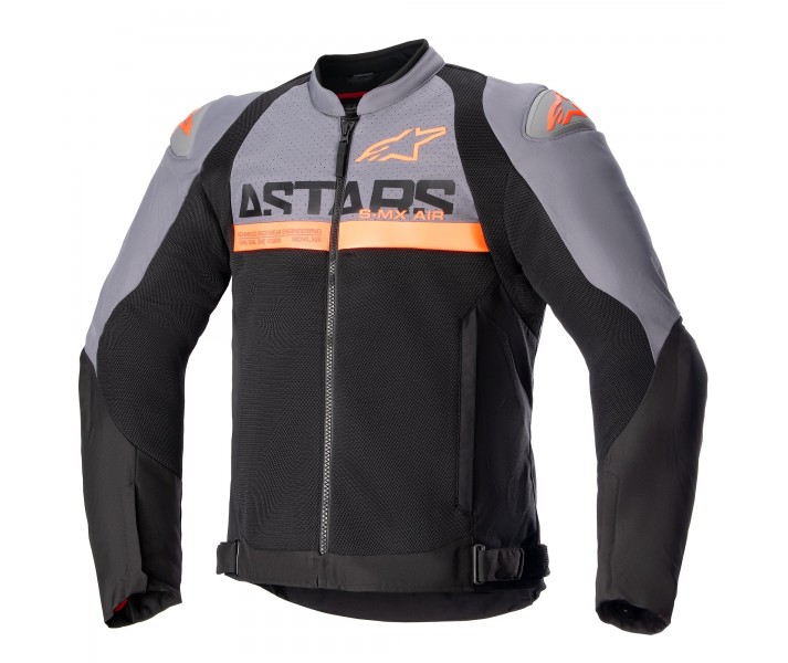 Chaqueta Alpinestars Smx Air Gris Oscuro Negro Naranja Fluor |3306523-914|