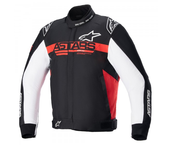 Chaqueta Alpinestars Monza-Sport Negro Brillo Rojo Blanco |3306723-1342|