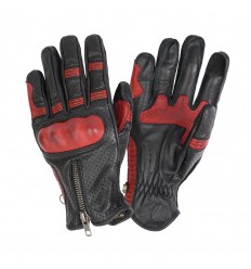 Guantes Verano ByCity Amsterdam Negro Rojo |1000149|