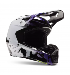 Casco Fox Infantil V1 Morphic Negro Blanco |30483-018|