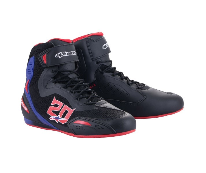 Botas Alpinestars FQ20 Faster 3 Rideknit Negro Rojo |2513323-1317|