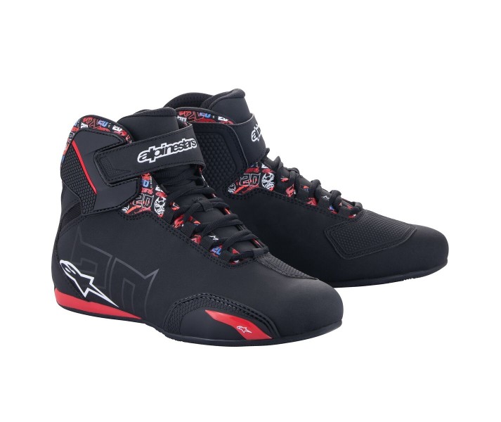 Botas Alpinestars FQ20 Sektor Negro Rojo |2514523-1303|