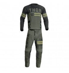 Traje Thor Infantil Pulse Combat Verde Militar Negro