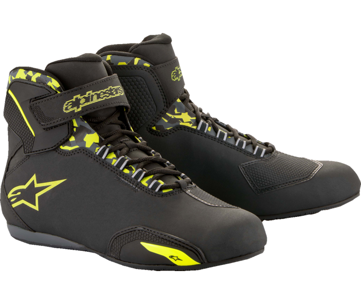 Zapatillas Alpinestars Sektor Wp Negro Gris Amarillo |2544519-1055|