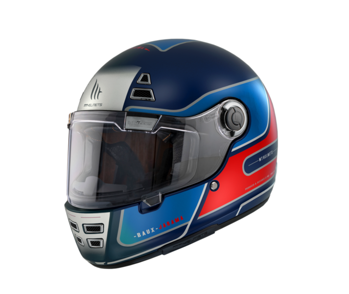 Casco Mt Jarama Baux D7 Azul Mate |13199313733|