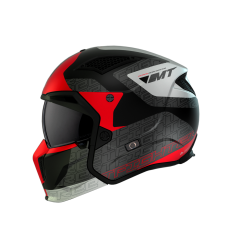 Casco Mt Streetfighter Sv S Totem B15 Rojo Perla Mate |132799511523|