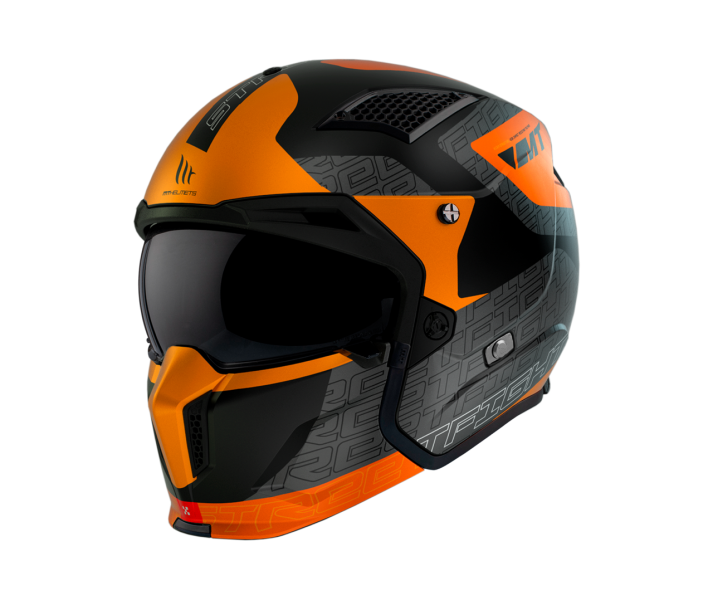 Casco Mt Streetfighter Sv S Totem Naranja Mate |13279951433|