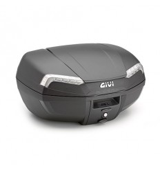 Baúl Givi E46 Tech Riviera 46L Con Catadióptricos Ahumado Negro |E46NT|