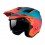 Casco Mt District Sv S Analog Naranja Azul Mate |13457943433|