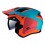 Casco Mt District Sv S Analog Naranja Azul Mate |13457943433|