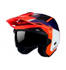 Casco Mt District Sv S Analog Naranja Blanco Violeta Brillo |13457943513|