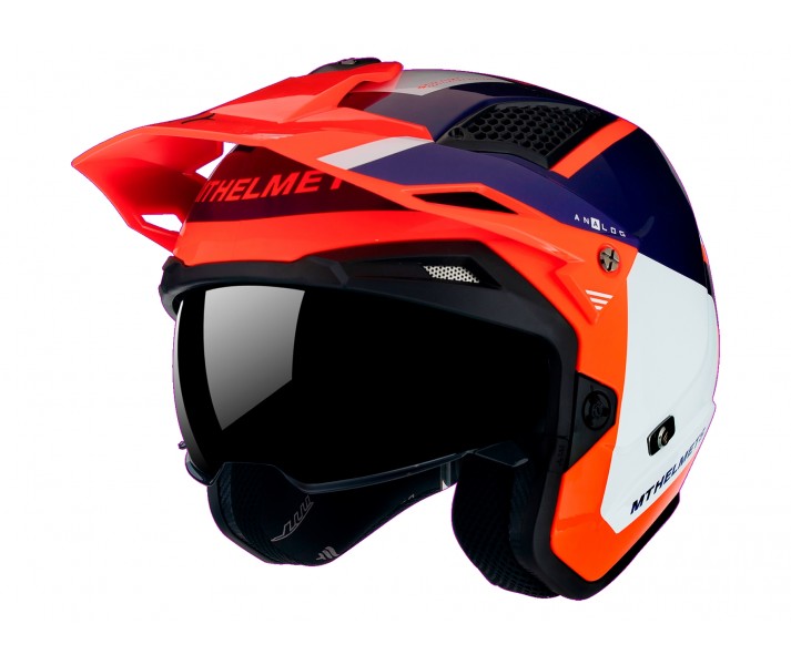 Casco Mt District Sv S Analog Naranja Blanco Violeta Brillo |13457943513|