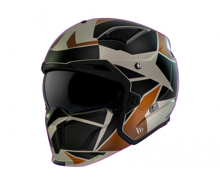 Casco Mt Sv Streetfighter Sv S P1R Marrón Negro Mate |13279961903|