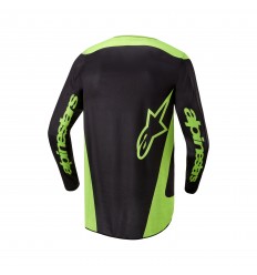 Camiseta Alpinestars Fluid Lurv Negro Amarillo Fluor |3762024-168|