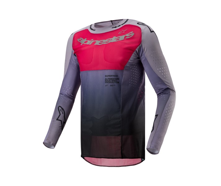 Camiseta Alpinestars Supertech Dade Iron Rojo Berry |3763324-1396|