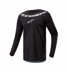 Camiseta Alpinestars Fluid Graphite Negro Plata |3763824-119|