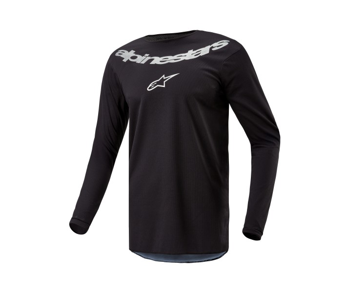 Camiseta Alpinestars Fluid Graphite Negro Plata |3763824-119|
