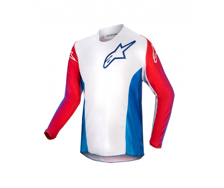 Camiseta Infantil Alpinestars Racer Pneuma Azul Mars Rojo Blanco |3776924-736|
