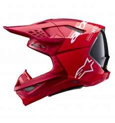 Casco Alpinestars Supertech S-M10 Flood Rojo Fluor Rojo Mate Brilo |8300923-3003