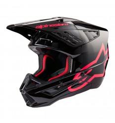 Casco Alpinestars S-M5 Corp Negro Diva Rosa Brillo |8306323-1839|