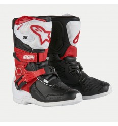 Botas Alpinestars Kids Tech 3S Blanco Negro Rojo Brillo |2014524-2030|