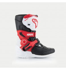 Botas Alpinestars Kids Tech 3S Blanco Negro Rojo Brillo |2014524-2030|