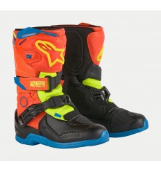 Botas Alpinestars Kids Tech 3S Naranja Fluor Azul Amarillo Fluor |2014524-4755|