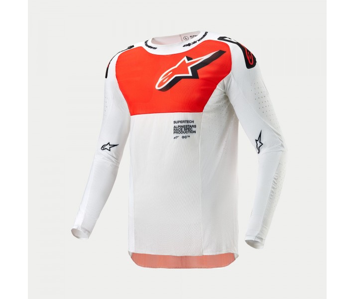 Camiseta Alpinestars Supertech Ward Naranja Blanco |3763224-242|