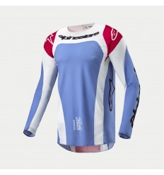 Camiseta Alpinestars Techstar Ocuri Azul Claro Rojo Blanco |3767024-7068|