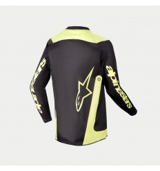Camiseta Alpinestars Infantil Racer Lurv Negro Amarillo Fluor |3773924-168|