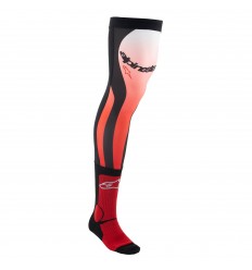 Calcetines Alpinestars Knee Brace Blanco Rojo Brillo |4701324-3012|