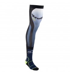 Calcetines Alpinestars Knee Brace Azul Marino Amarillo Fluor |4701324-7455|