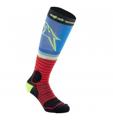 Calcetines Alpinestars Mx Pro Negro Rojo Azul Claro |4701524-1212|