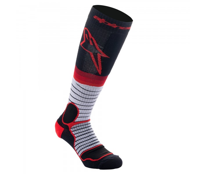 Calcetines Alpinestars Mx Pro Negro Gris Rojo |4701524-1215|