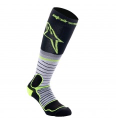 Calcetines Alpinestars Mx Pro Negro Gris Amarillo Fluor |4701524-175|