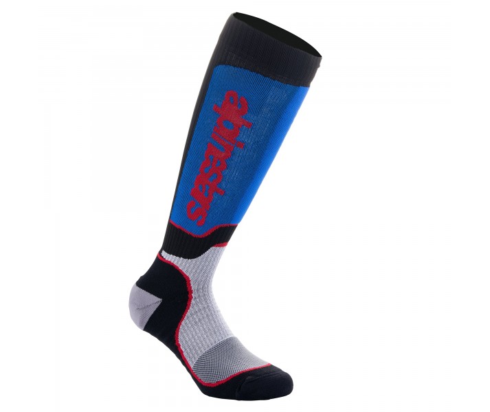 Calcetines Alpinestars Mx Plus Negro Blanco Azul |4702324-1226|