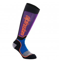 Calcetines Alpinestars Mx Plus Negro Azul Morado |4702324-1246|