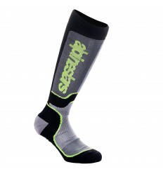 Calcetines Alpinestars Infantil Mx Plus Negro Gris Amarillo Fluor |4742324-175|