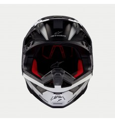 Casco Alpinestars Supertech S-M10 Ampress Negro Blanco Mate |8300623-1121|