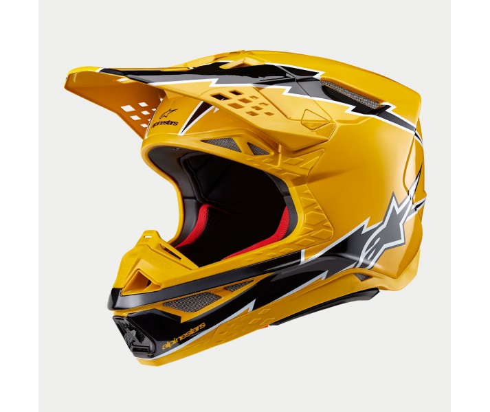 Casco Alpinestars Supertech S-M10 Ampress Negro Amarillo Brillo |8300623-1414|