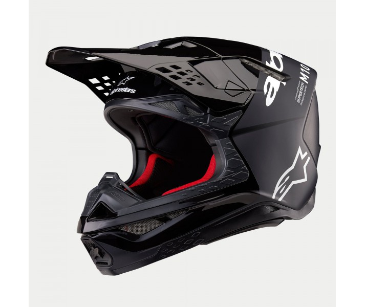 Casco Alpinestars Supertech S-M10 Flood Negro Gris Oscuro Mate Brillo |8300923-1