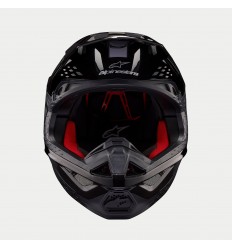 Casco Alpinestars Supertech S-M10 Flood Negro Gris Oscuro Mate Brillo |8300923-1