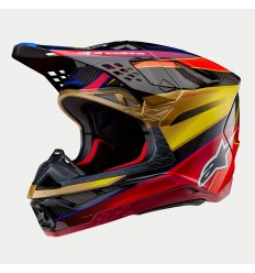 Casco Alpinestars Supertech S-M10 Era Oro Amarillo Rojo Brillo |8301123-5938|