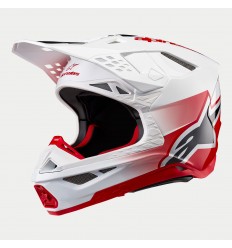 Casco Alpinestars Supertech S-M10 Unite Rojo Blanco Brillo |8301623-3182|