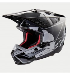 Casco Alpinestars S-M5 Rover 2 Negro Plata Brillo |8303823-1997|