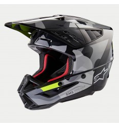 Casco Alpinestars S-M5 Rover 2 Gris Oscuro Amarillo Fluo Brillo |8303823-9350|