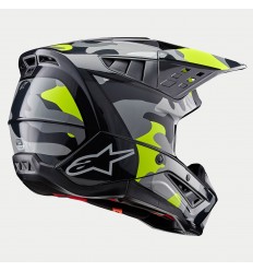 Casco Alpinestars S-M5 Rover 2 Gris Oscuro Amarillo Fluo Brillo |8303823-9350|