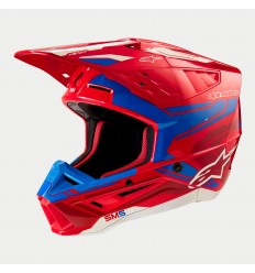 Casco Alpinestars S-M5 Action 2 Rojo Azul Brillo |8306023-3017|