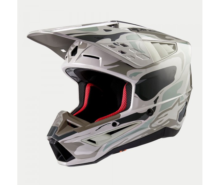 Casco Alpinestars S-M5 Mineral Gris Verde Brillo |8306523-9066|